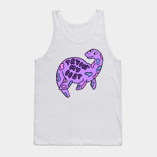 trying my best dino Tank Top